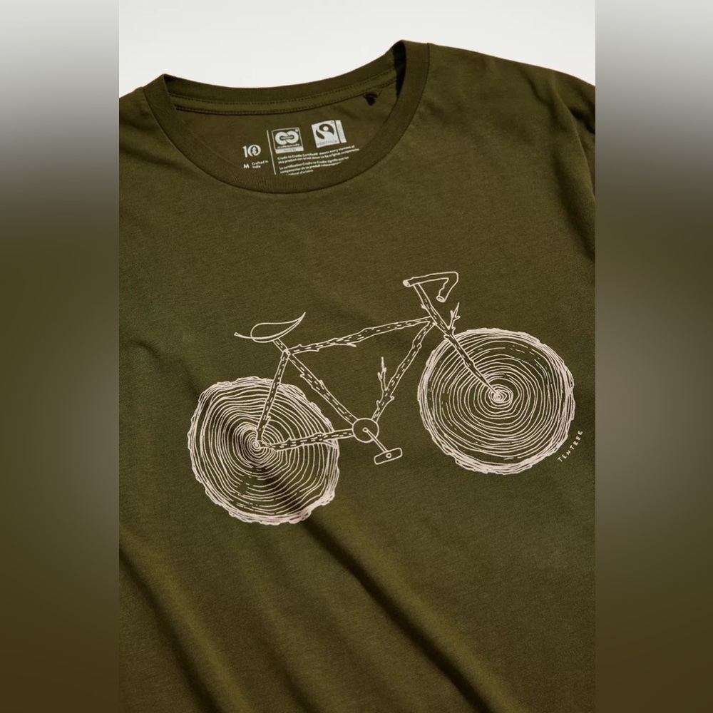 tentree Elms Tee, Dark Green, Small, NWT - Picture 2 of 8